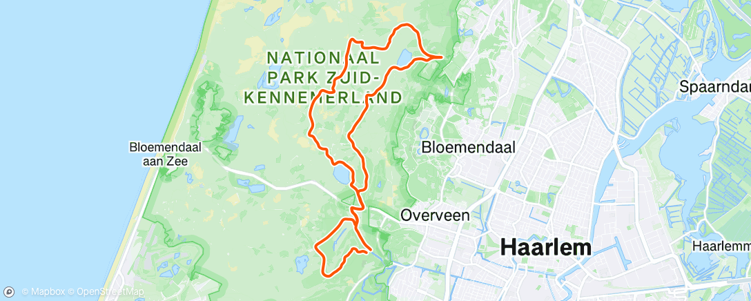 Map of the activity, In de Duinen