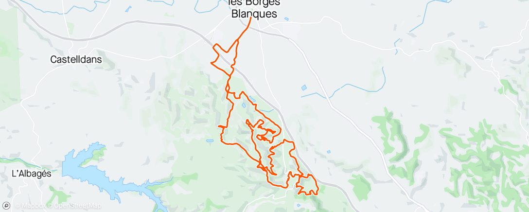 Map of the activity, Terrall Garrigues 2.0 Llarga