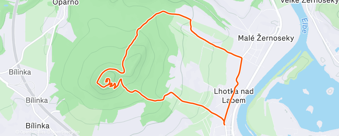 Map of the activity, Morning Walk