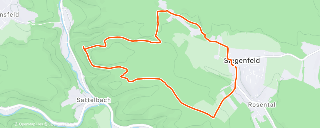 Карта физической активности (Mittagswanderung)