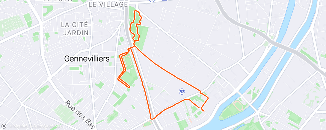 Map of the activity, #053 45’ Afternoon Run 
Mini Fartlek 🏃🏾‍♂️🌤️