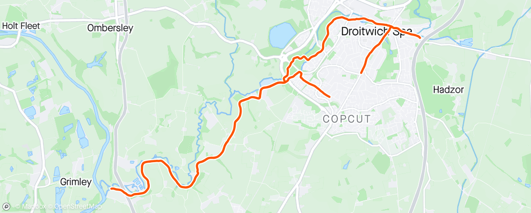 Mappa dell'attività Lunch Run