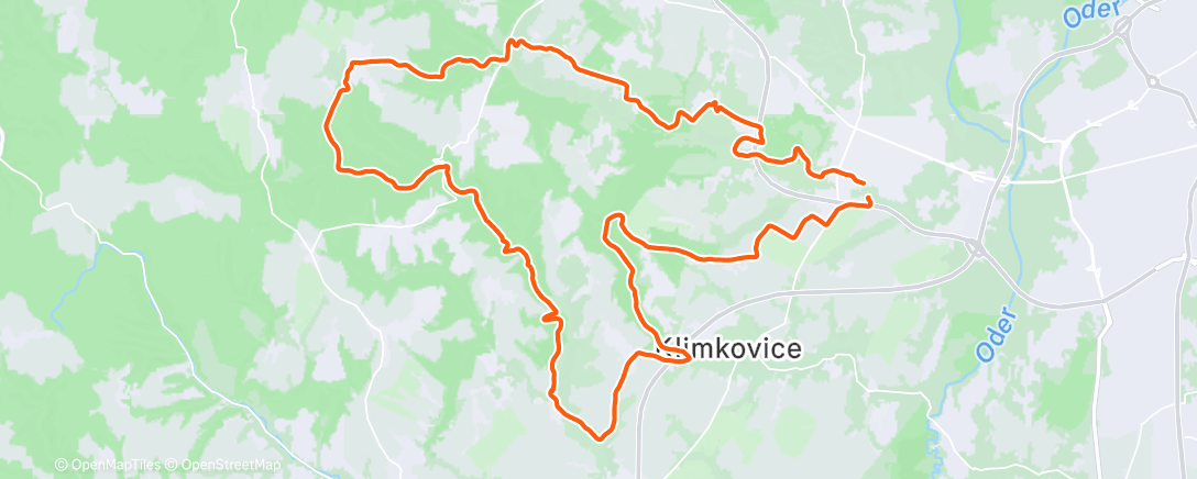 Карта физической активности (Lunch Mountain Bike Ride)