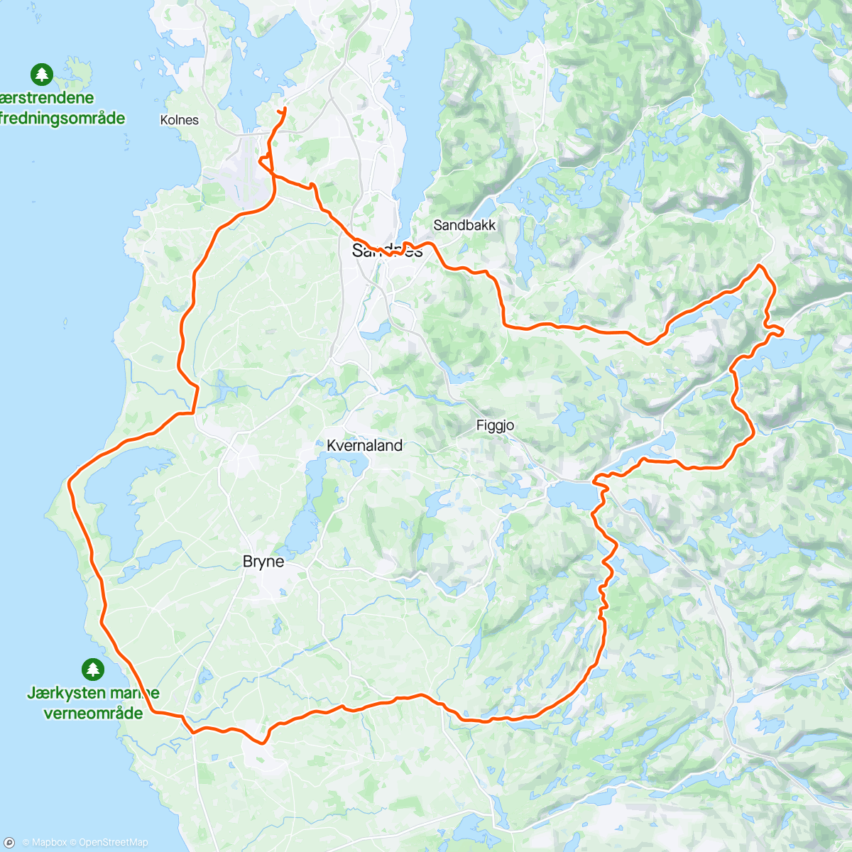 Map of the activity, Nice Ride