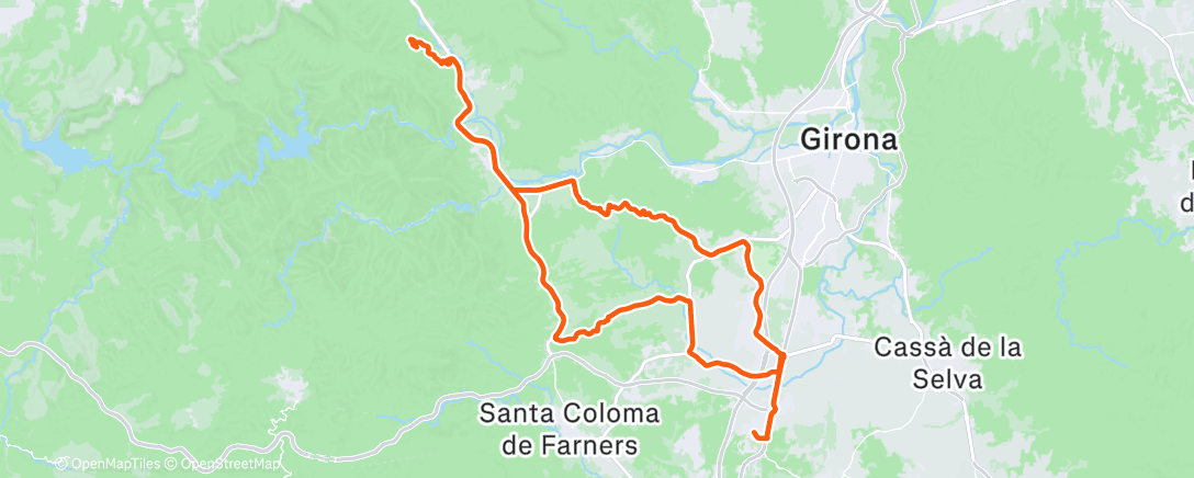Map of the activity, Morning Ride