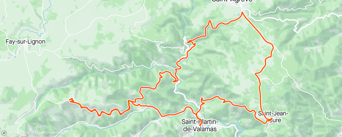 Karte der Aktivität „Route à St Martin”
