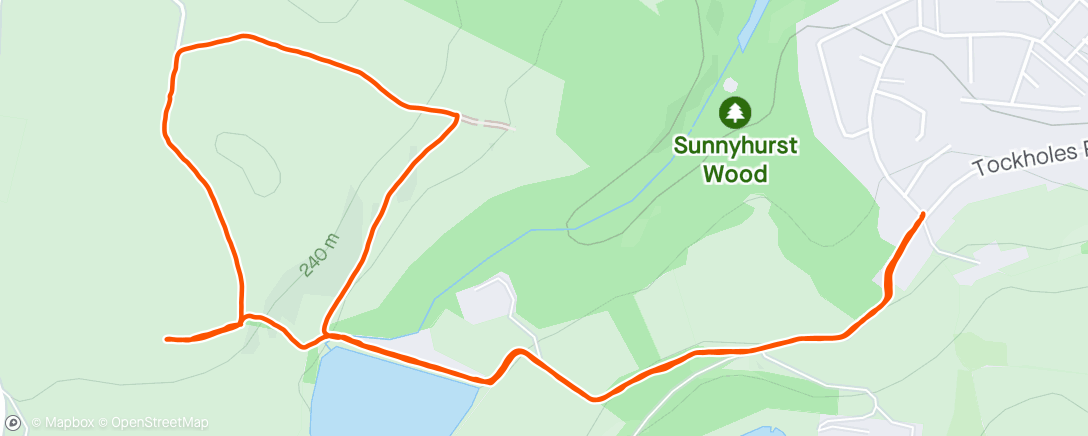 Map of the activity, Night Walk