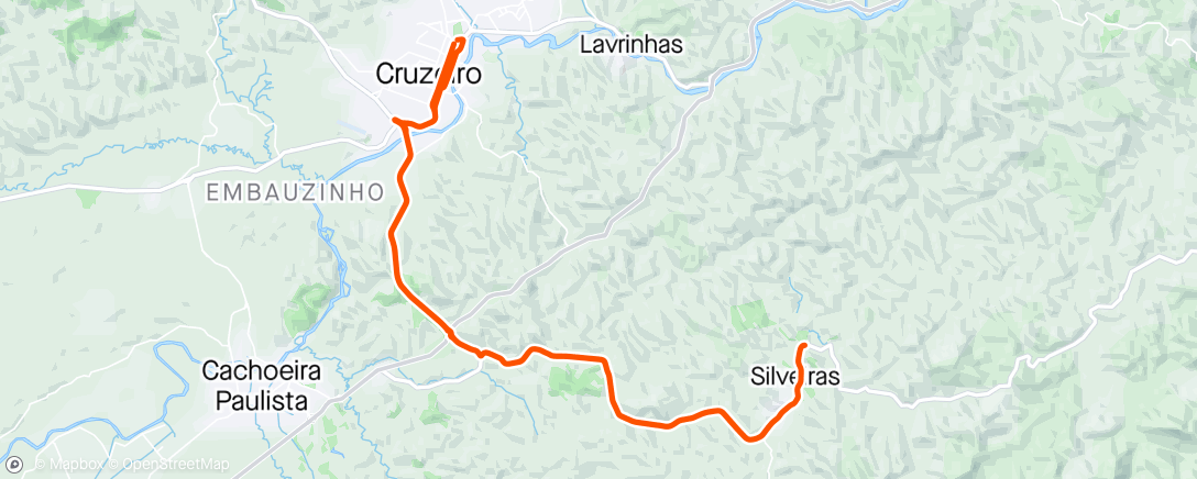 Map of the activity, CRUZEIRO/SILVEIRAS