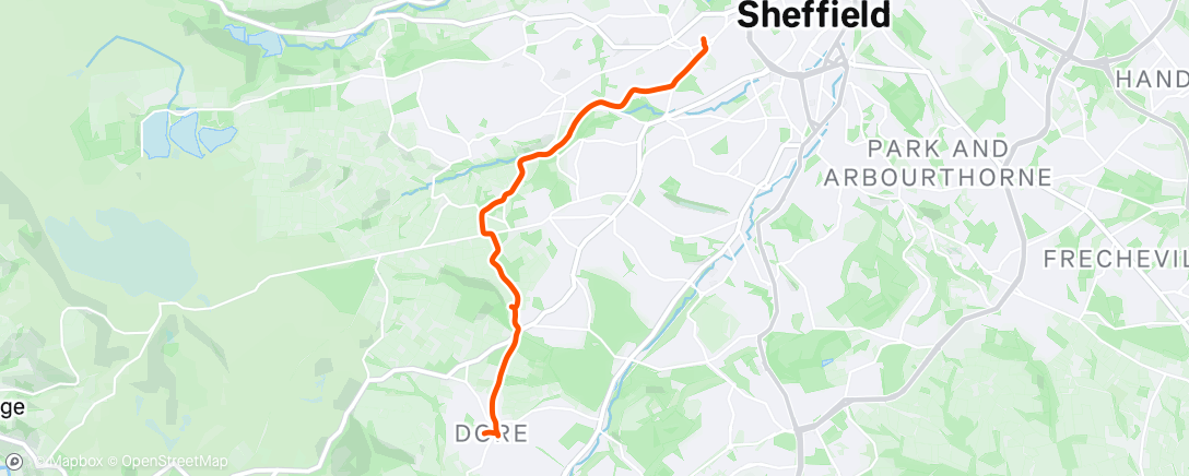 Map of the activity, Afternoon Ride