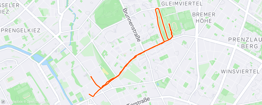 Map of the activity, Berlin Shake out 🇩🇪