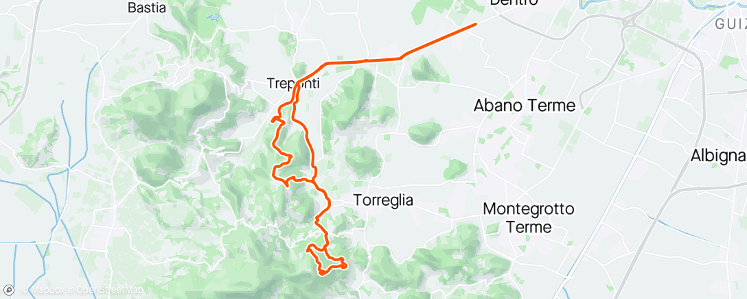 Map of the activity, Sessione di mountain biking pomeridiana