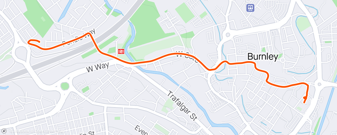 Map of the activity, Walk Home