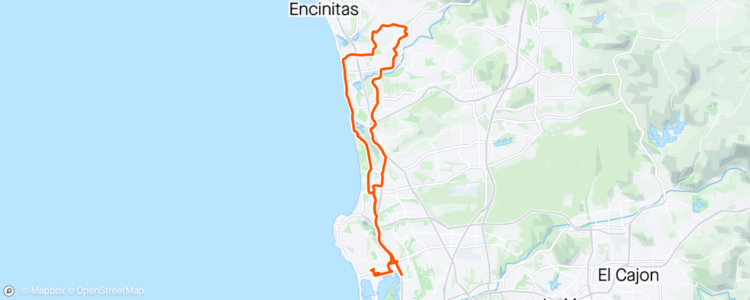 Map of the activity, Morning Ride