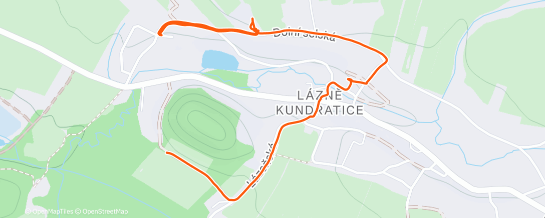 Map of the activity, Lunch Walk