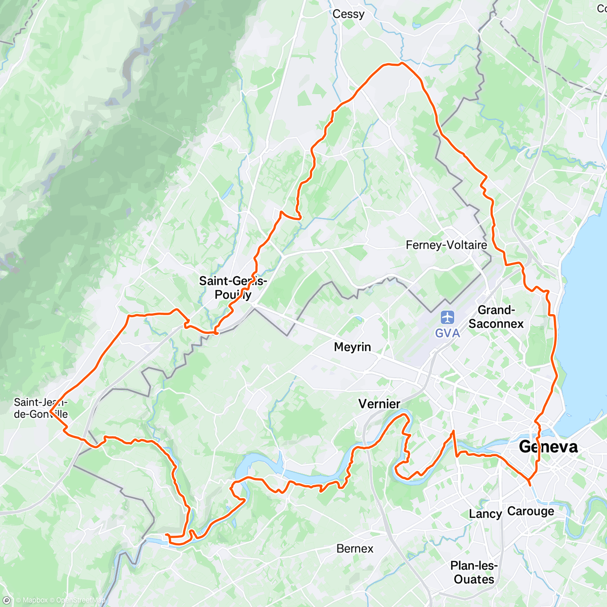 Map of the activity, Rhône et affluents de la rive droite