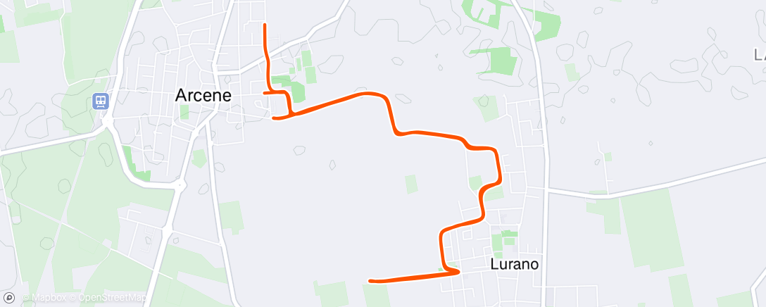 Map of the activity, Corsa mattutina