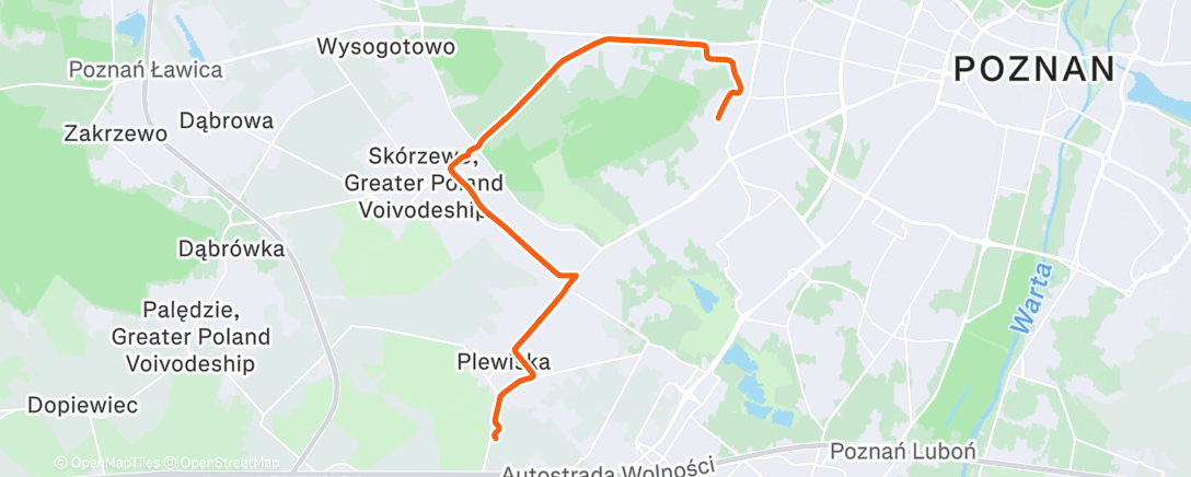 Map of the activity, Afternoon Gravel Ride