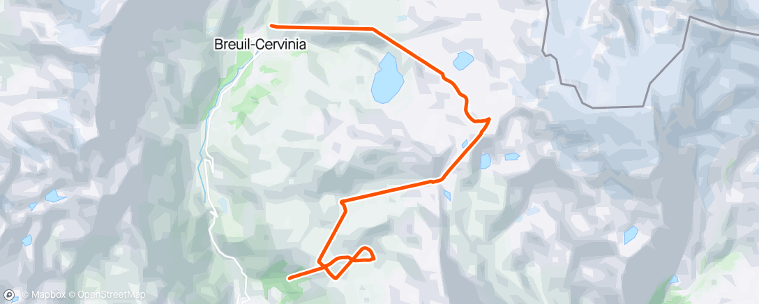 Map of the activity, Ski alpin dans l'après-midi