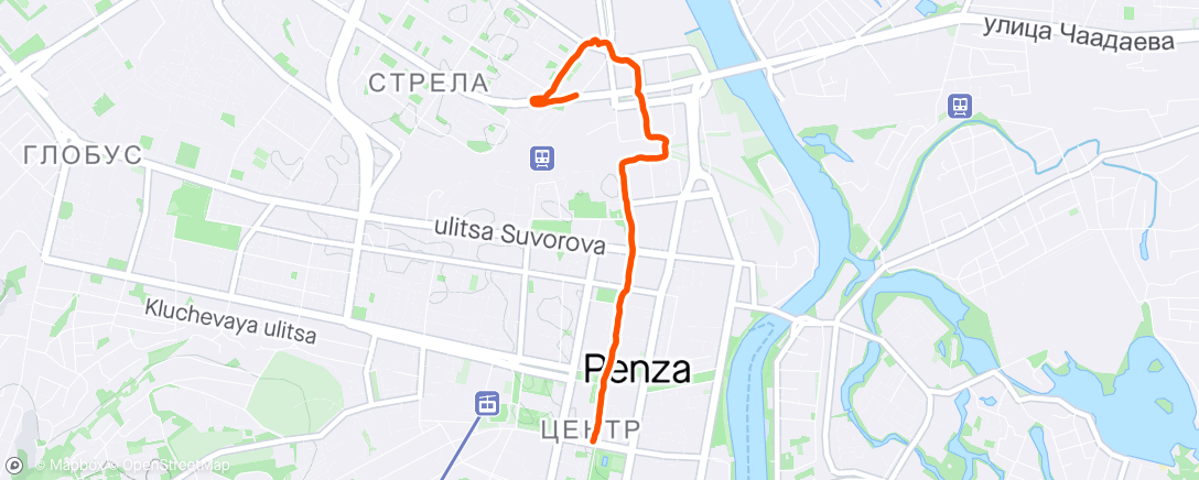 Mappa dell'attività Дневная прогулка