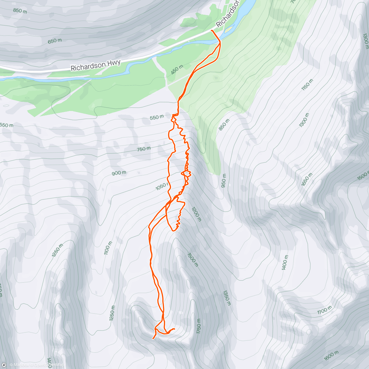 Map of the activity, Wake up go ski enjoy the views