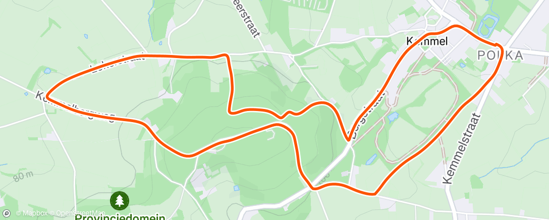 Map of the activity, Kemmelbergen