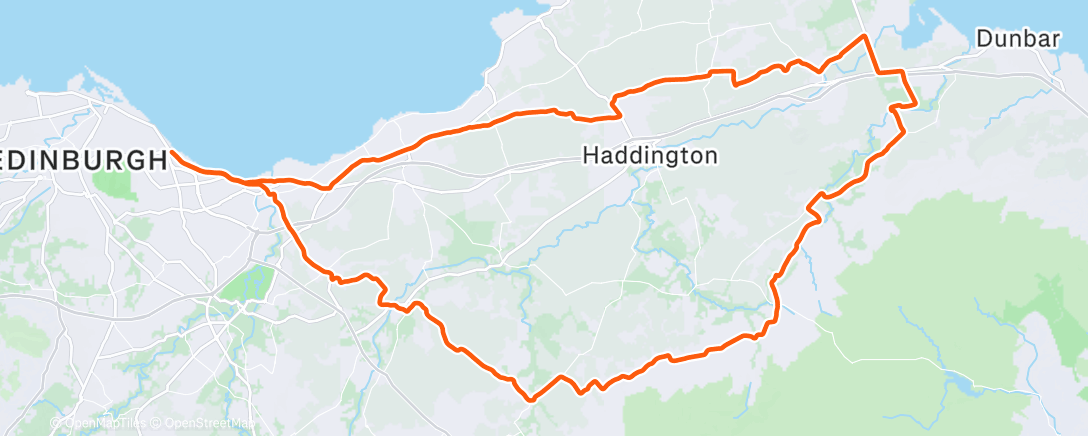 Map of the activity, Morning Ride