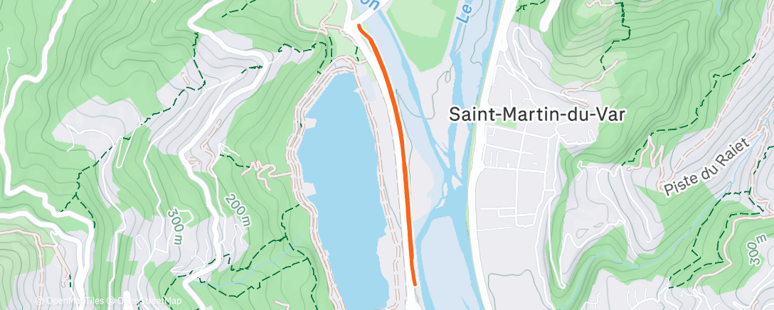Map of the activity, 3 × 1 km au seuil – séance sérieuse malgré la fatigue