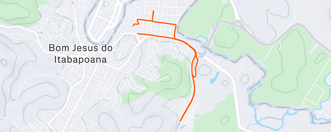 Map of the activity, Morning Run