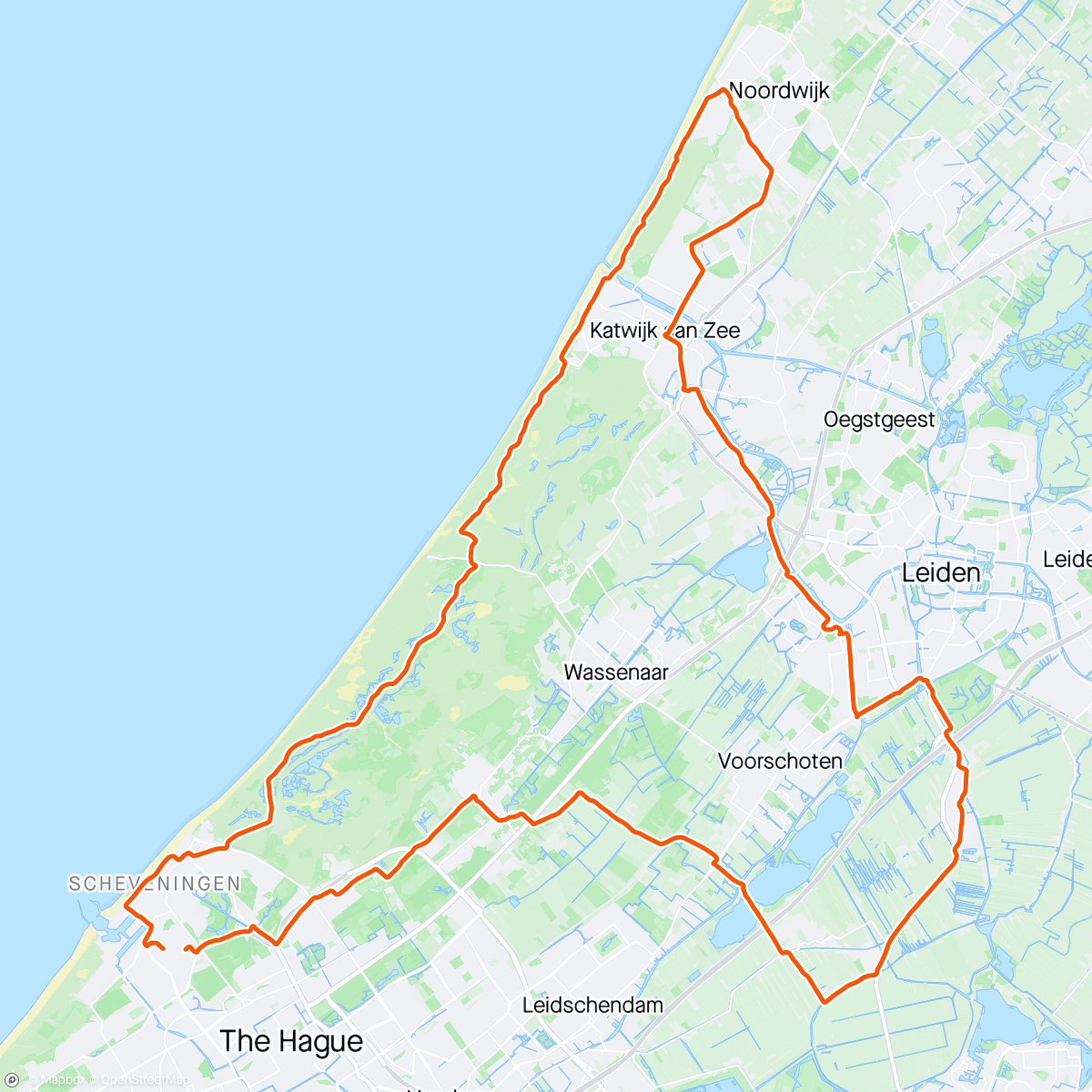 活动地图，Rondje Noordwijk-Zoeterwoude
