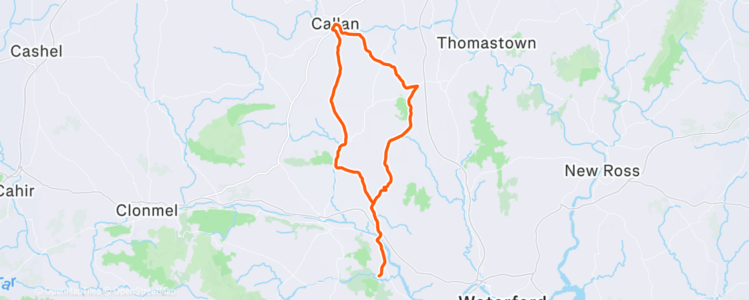 Map of the activity, Morning Ride