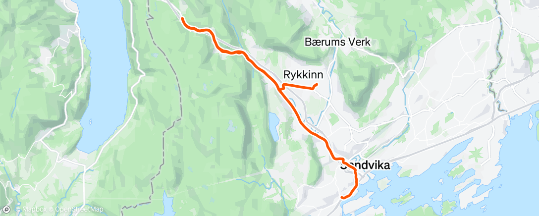 Map of the activity, Afternoon Ride