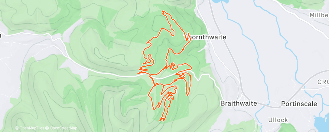 Map of the activity, Morning Mountain Bike Ride