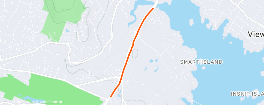 Map of the activity, Afternoon Walk