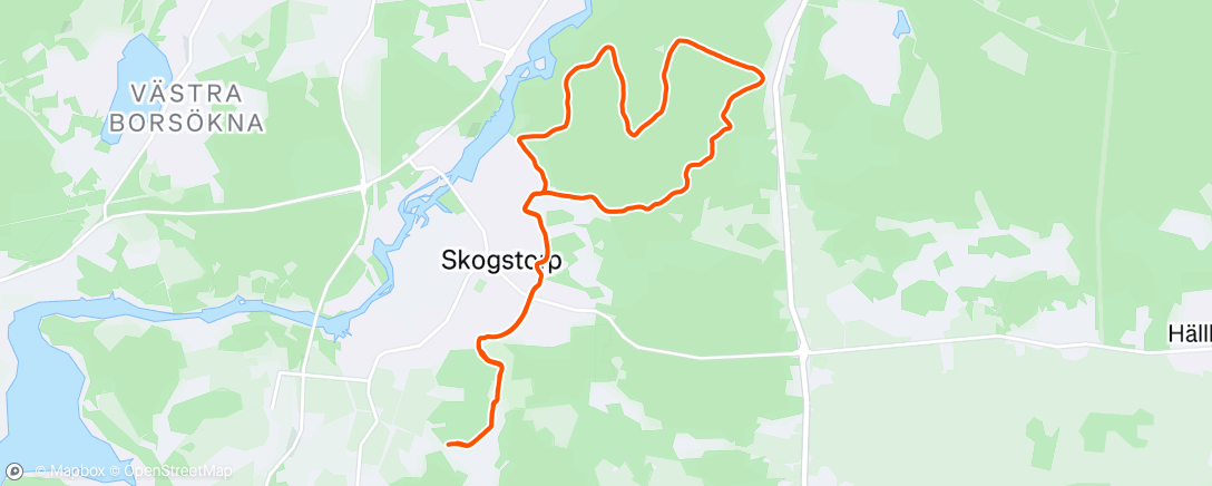 Map of the activity, Afternoon Ride