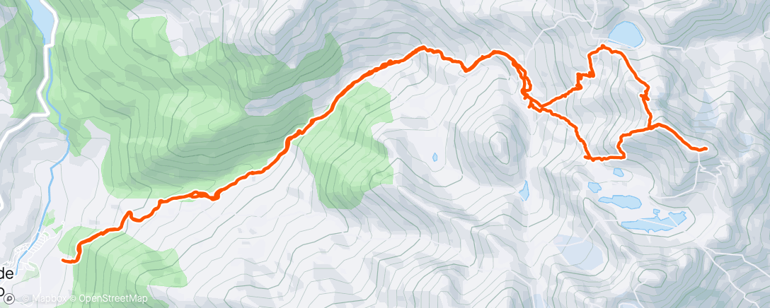 活动地图，Carrera de montaña matutina