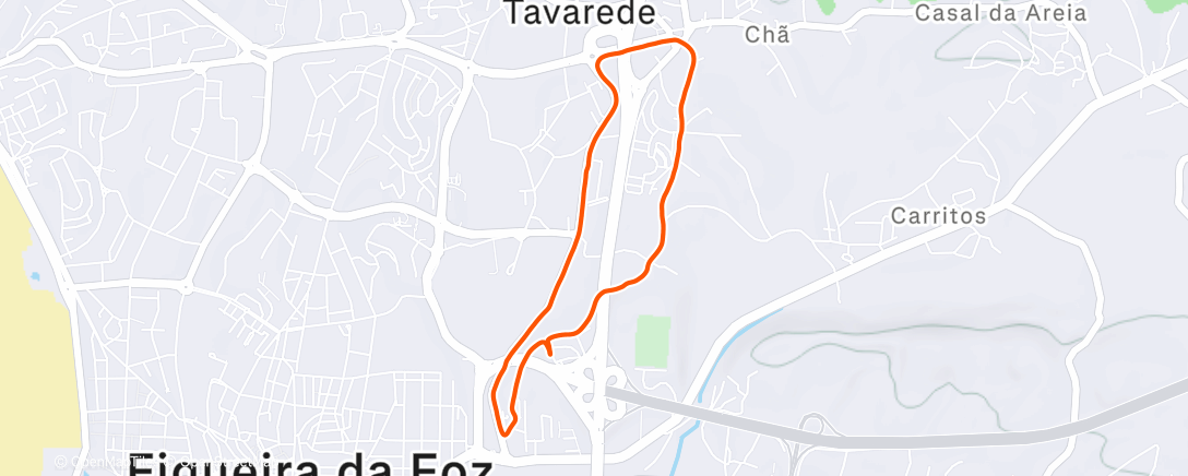 Карта физической активности (Passeio ao entardecer)