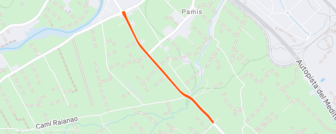 Map of the activity, Afternoon Ride