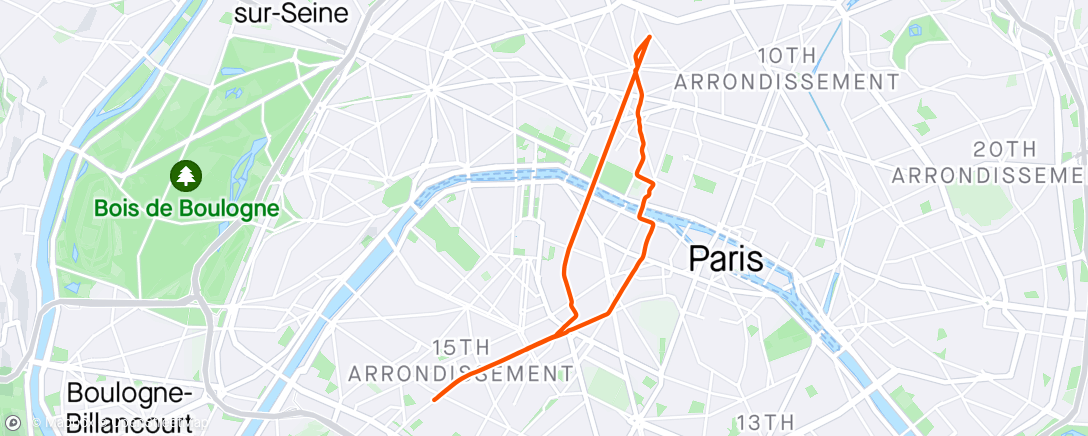 Karte der Aktivität „Afternoon Ride”