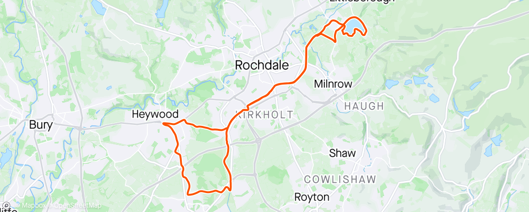 Map of the activity, Morning Gravel Ride - the one up to the lake and back 🚴‍♂️😎, a bit chilly 🥶