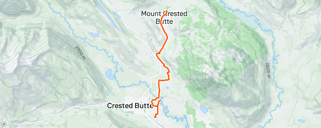 Map of the activity, Lunch Ride