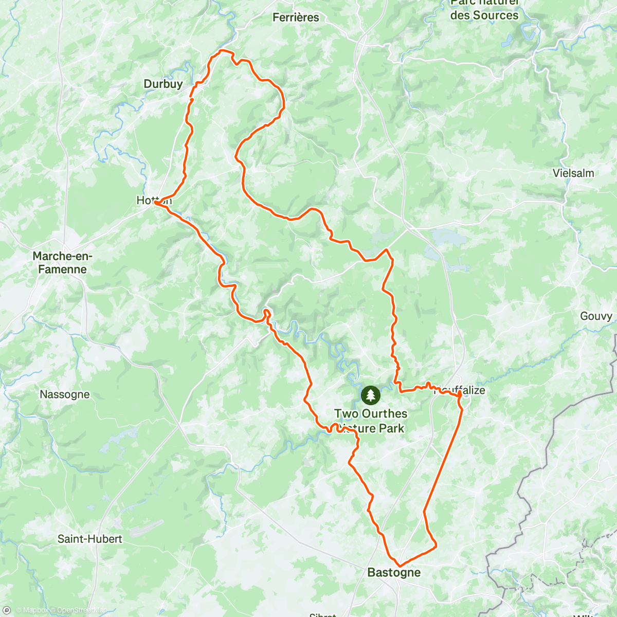 Map of the activity, Stukje Cyclo LBL