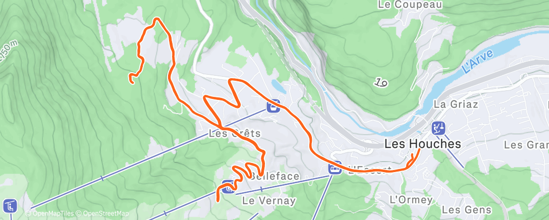Map of the activity, Morning Trail Run