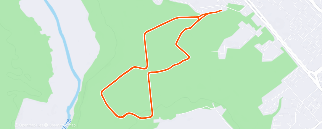 Map of the activity, Северный лыжный заезд (вечер)