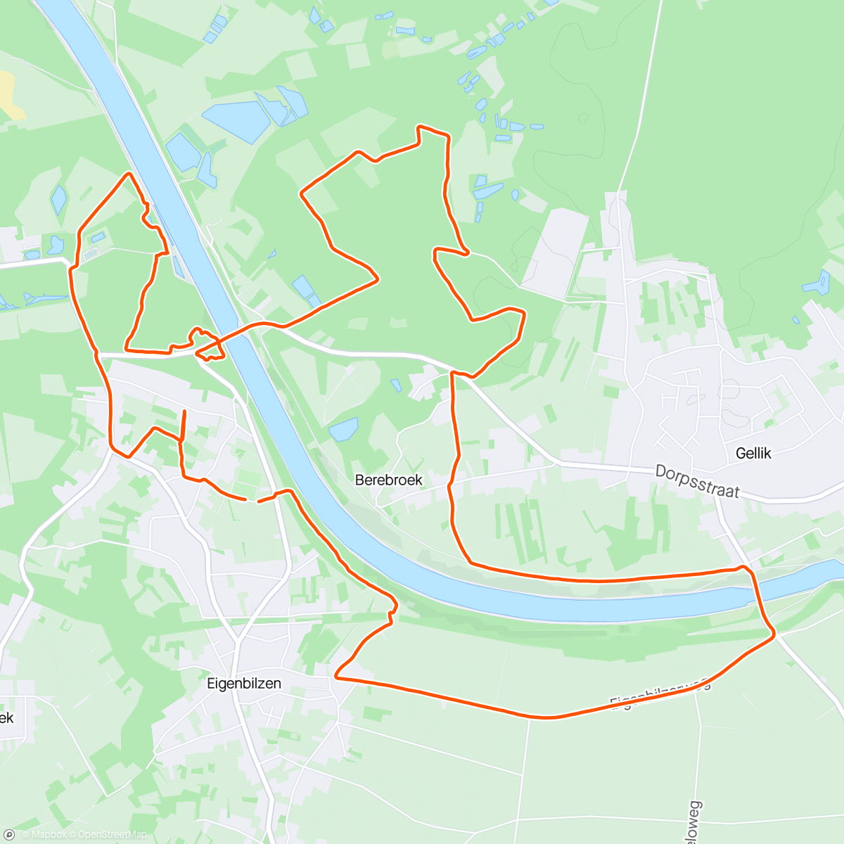 Map of the activity, GasGeven Eigenbilzen