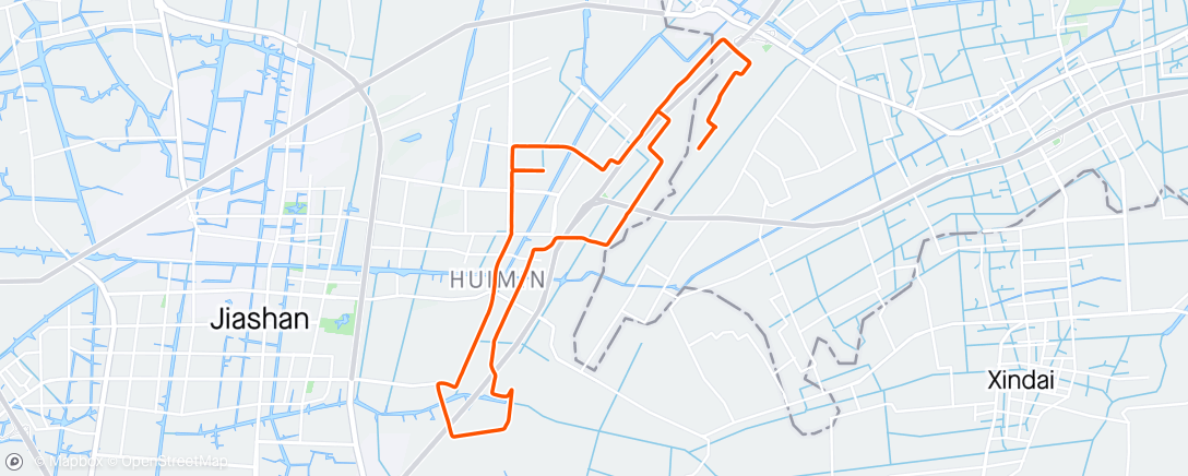 Map of the activity, 午後騎乘