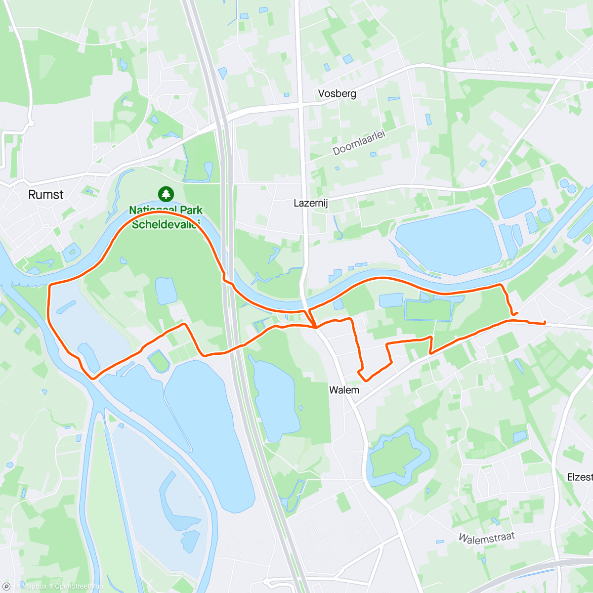 Map of the activity, Foundation Run