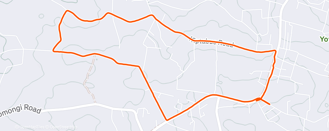 Map of the activity, Утренний забег