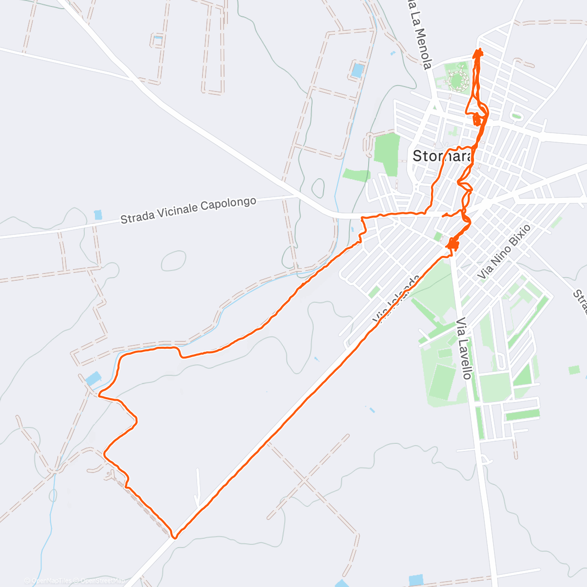 Mappa dell'attività Relaxando per i Tratturi