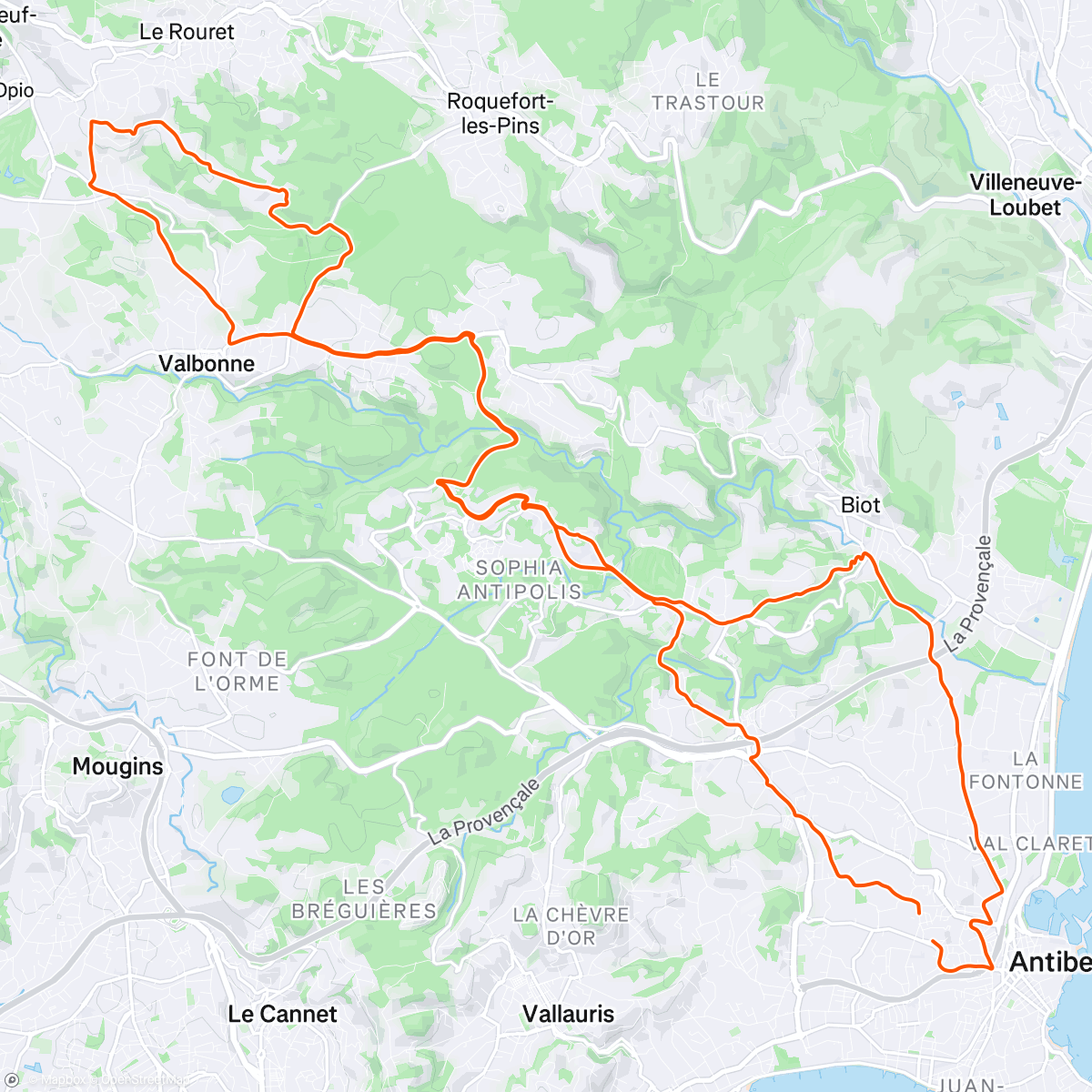 Map of the activity, Pma sous le cagnard