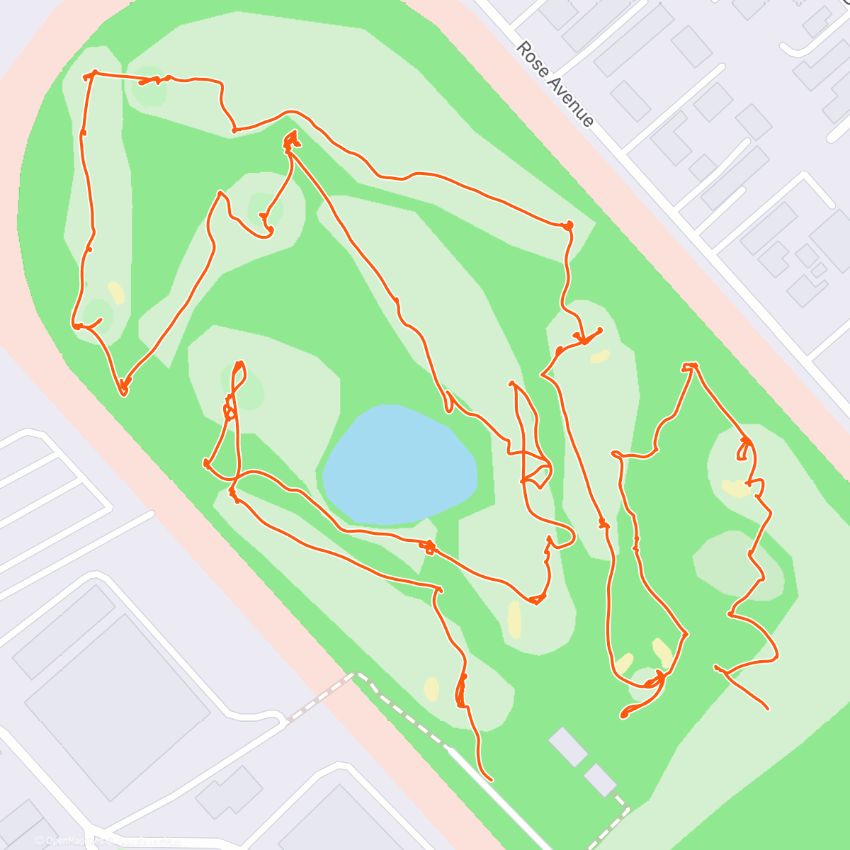 Map of the activity, Hitting balls